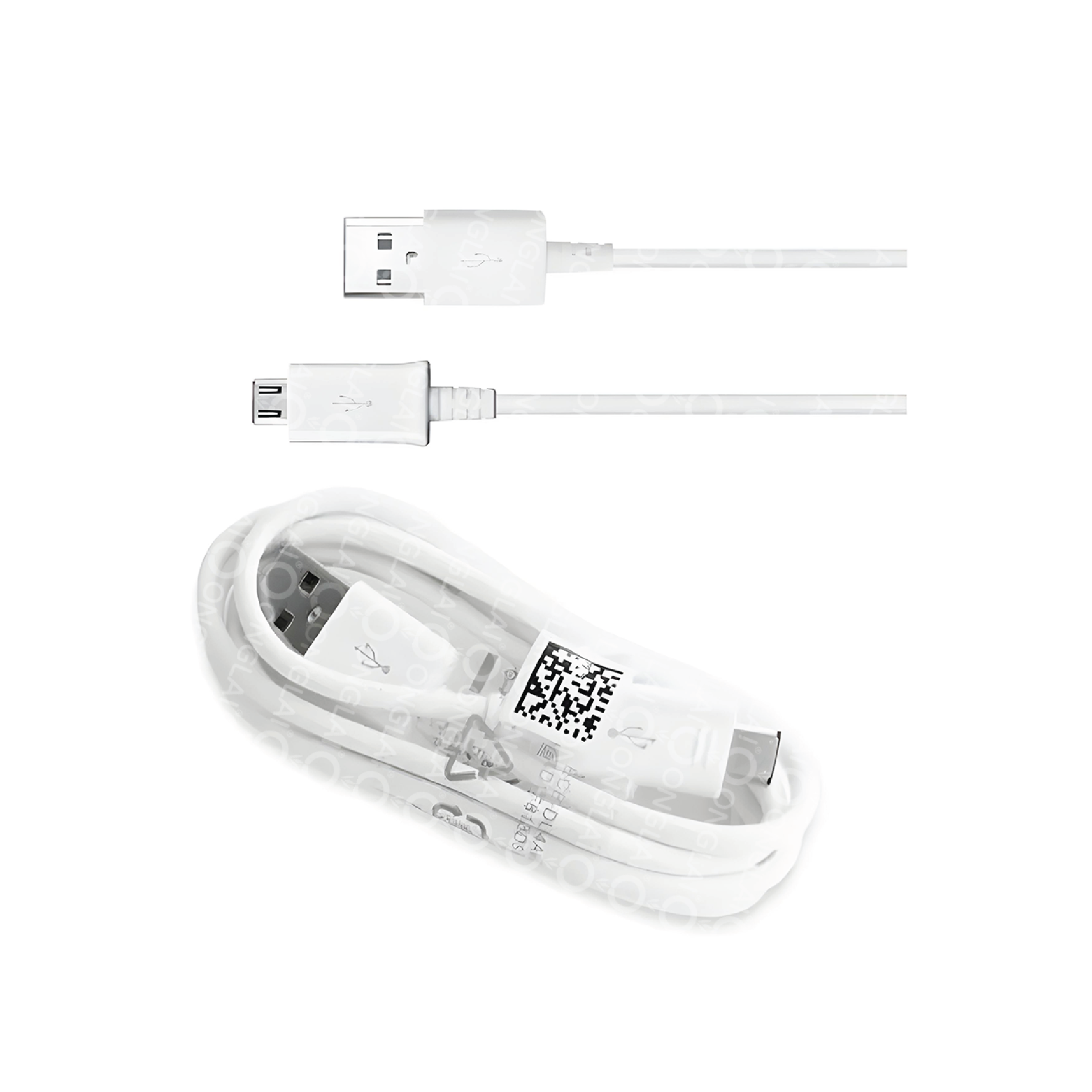KABEL DATA MICRO (MULUT PANJANG) 1.5 METER WHITE BIASA